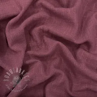 Katoenen stof SLUB WASHED mauve