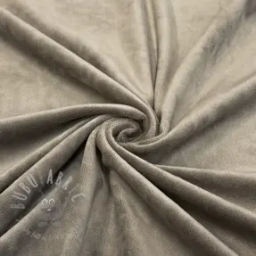 Fluweel VELVET STRETCH taupe