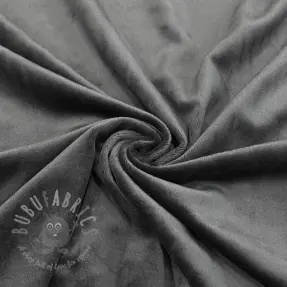 Fluweel VELVET STRETCH dark grey