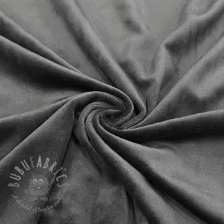Fluweel VELVET STRETCH dark grey