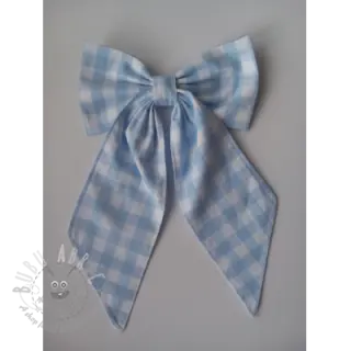 Katoenen stof Check light blue