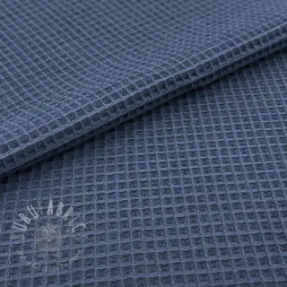 Katoen met wafelbinding dark jeans
