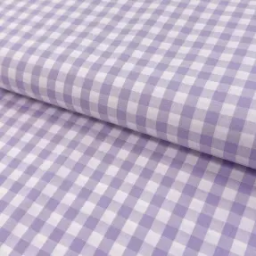 Bavlnená látka Check lilac