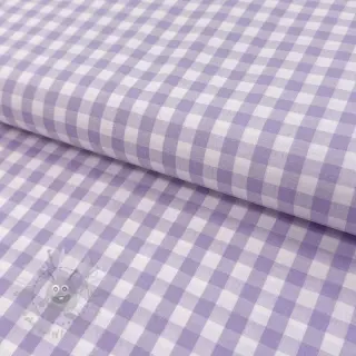 Katoenen stof Check lilac