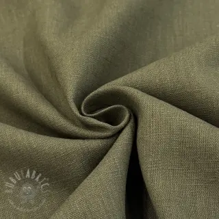 Voorgewassen linnen dark moss green