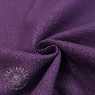 Voorgewassen linnen dark purple