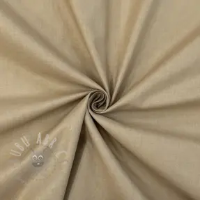 Katoenen popeline dark beige