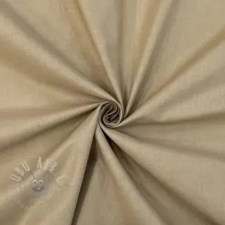 Katoenen popeline dark beige