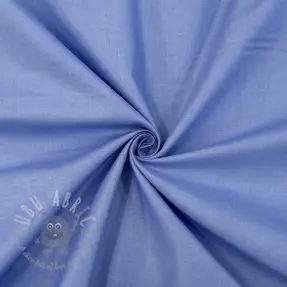 Katoenen popeline dark sky blue