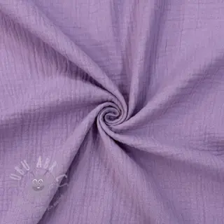 Dubbelgaas/mousseline dark lilac
