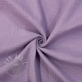 Dubbelgaas/mousseline dark lilac ORGANIC