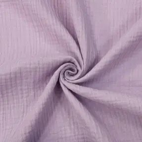 Dvojitá gázovina/mušelín soft lilac